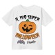  T-Shirt Maglietta Bimbo Bimba Il Mio Super Halloween! Zucca Carina e Pipistrello! Personalizzata con Nome! 