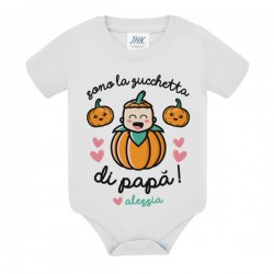 Body bimbo o bimba Sono la zucchetta di papà! Personalizzato con il nome! Zucca carina! 