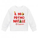 Felpa bimbo e bimba Il mio Primo Natale, personalizzata con nome! Alberello e pallina!