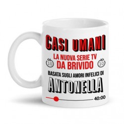  Tazza mug 11oz Casi Umani, la nuova serie tv basata sugli amori infelici di, personalizzata con il nome! Divertente! 