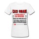 T-Shirt Maglietta Donna Casi Umani, la nuova serie tv basata sugli amori infelici di, personalizzata con il nome! Divertente! 