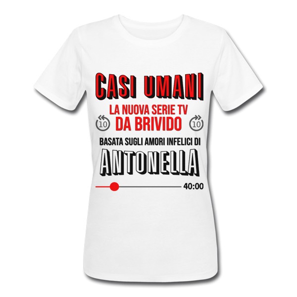 T-Shirt Maglietta Donna Casi Umani, la nuova serie tv basata sugli