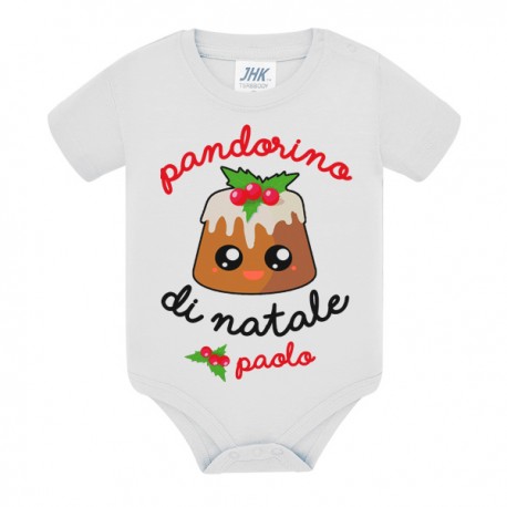 Body bimbo o bimba Pandorino di Natale! Personalizzato con nome! Pandoro carino divertente!