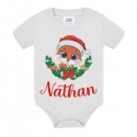 Body bimbo o bimba di Natale con animaletto carino, personalizzato con nome! Volpe baby! 