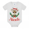 Body bimbo o bimba di Natale con animaletto carino, personalizzato con nome! Renna baby!