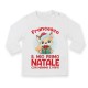 T-shirt maglietta bimbo bimba manica lunga Primo Natale, volpe carina baby! Personalizzata con il nome! 