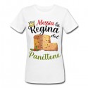  T-shirt maglietta donna La regina del Panettone, personalizzata con nome! Chef cuoca Natale, feste! 