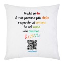 Federa per cuscino Pensiero più dolce personalizzata con qr code scannerizzabile della vostra canzone! Regalo d'amore! 