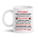  Tazza mug 11 oz San Valentino, Caro Papà io e mamma ti amiamo! Personalizzata con nome bimbo o bimba! Festa dell'amore! 