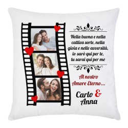  Federa per cuscino Al nostro amore eterno! Personalizzata con le vostre foto e nomi! Regalo romantico! 