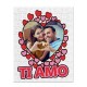 Puzzle personalizzato con la tua foto NEL CUORE, ti amo! 96 tessere, pezzi in cartoncino! Idea regalo San Valentino!