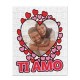 Puzzle personalizzato con la tua foto NEL CUORE, ti amo! 96 tessere, pezzi in cartoncino! Idea regalo San Valentino!