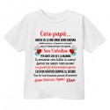  T-shirt maglietta bimbo o bimba San Valentino, Caro papà io e Mamma Ti Amiamo! Personalizzato con Nome! 