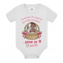  Body neonata La Sorpresa più bella di Pasqua sono io! Uovo ovetto personalizzato con foto e nome della bimba! 