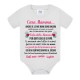  Body neonato neonata Cara Mamma io e papà ti amiamo! Personalizzato con nome bimbo o bimba! Festa della Mamma! pnk