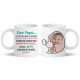 Tazza mug 11oz Caro papà la tua sorpresa di Pasqua sono io! Personalizzata con foto e nome bimba! Letterina e ovetto!