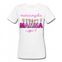  T-Shirt Maglietta donna Mamma Super, personalizzata con nome! Idea regalo Festa della Mamma! Pink