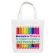 Shopper borsa Maestra migliore del mondo! Personalizzata con nome! Regalo dei bambini! Disegno matite colorate!