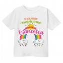 T-shirt maglietta bimbo bimba primo compleanno 1 anno! Personalizzata con nome! Arcobaleno colorato!