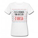 T-Shirt Maglietta Donna Esco a prendere una boccata di ansia! Divertente!