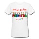  T-Shirt Maglietta donna Dottoressa Pediatra Super, personalizzata con il nome! Idea regalo! 