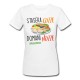 T-Shirt Maglietta donna Stasera Cozze Domani Nozze Ultima cena Addio nubilato, personalizzata con hashtag!