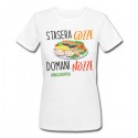 T-Shirt Maglietta donna PROMO Stasera Cozze Domani Nozze Ultima cena Addio nubilato, personalizzata con hashtag!