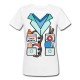 T-Shirt Maglietta Donna Finto Camice Dottoressa, Medico, Personalizzata con Il Nome! 
