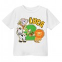 T-shirt maglietta bimbo bimba secondo compleanno 2 anni! Personalizzata con nome! Animali Safari Giungla!