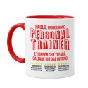 Tazza mug color 11 oz Personal Trainer recensioni Divertenti Horror Personalizzata con Nome! Idea Regalo Allenatore Palestra! 