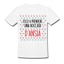 T-Shirt Maglietta Uomo Esco a Prendere Una boccata di ansia! Divertente! 