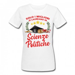  T-Shirt Maglietta Donna Solo i Migliori Si Laureano in, Personalizzata con Tua Laurea! Scrivi Quello Che Vuoi! 