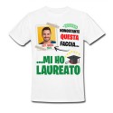 T-Shirt Maglietta Uomo Nonostante Questa Faccia Mi Ho Laureato! Personalizzata con Foto, Nome e Anno di Laurea!