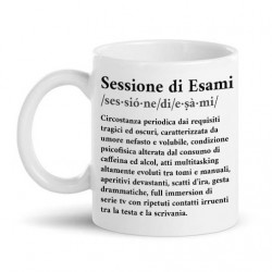Tazza mug 11 oz Sessione di Esami, definizione divertente, idea regalo esame scuola e università, studente disperato!