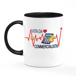  Tazza color mug 11 oz Vita da commercialista, consulente finanziario, regalo Laurea economia! 
