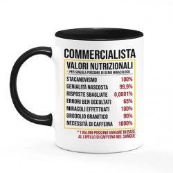 Tazza color mug 11 oz Valori nutrizionali Commercialista divertenti! Idea regalo laurea economia, consulente finanziario!