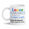  Tazza mug 11 oz Love motore di ricerca migliore moglie del mondo, personalizzata con nome o soprannome! Regalo matrimonio! 