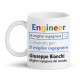 Tazza mug 11 oz Engineer motore di ricerca divertente personalizzabile con nome, migliore ingegnere del mondo!