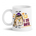 Tazza mug 11 oz Gatto divertente trap, E sti gatti! Stigatti gattino streetstyle!