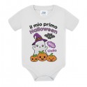 Body bimbo bimba Il mio primo Halloween, dolcetto o scherzetto, zucca e fantasmino! Personalizzato con nome!