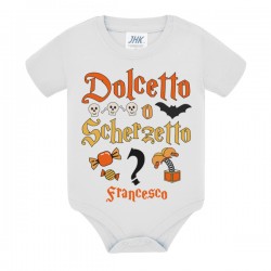 Body bimbo o bimba festa Halloween, dolcetto o scherzetto! Personalizzato con nome!