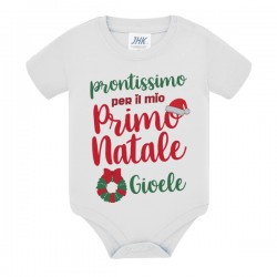 Body bimbo bambino neonato Prontissimo per il mio primo Natale! Personalizzato con nome!