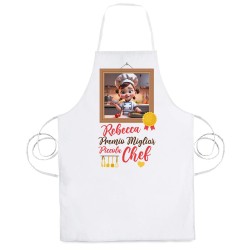 Grembiule bimba Premio Miglior Piccola Chef, personalizzato con nome! Idea regalo divertente per bambina cuoca!