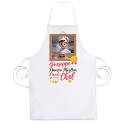 Grembiule bimbo Premio Miglior Piccolo Chef, personalizzato con nome! Idea regalo divertente per bambino cuoco!