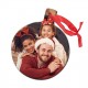  Ornamento rotondo per albero di Natale personalizzato con la tua foto! Stampa fronte + retro! 