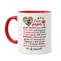 Tazza color 11 oz Letterina Primo Natale Caro Papà! Personalizzata con nome bimbo o bimba!