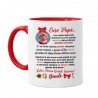 Tazza color 11 oz Caro Papà! Letterina del Primo Natale! Personalizzata con nome bimbo o bimba!