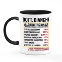 Tazza color mug 11 oz Valori nutrizionali Dottore divertenti! Idea regalo medico, personalizzata con nome, cognome o soprannome!