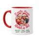 Tazza color mug 11 oz Primo natale in tre! Personalizzata con nomi, mamma papà e bimbo o bimba! Famiglia 2