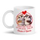 Tazza mug 11 oz Voglio solo toccare la tua ciccia, amore gattini divertenti, personalizzata con vostri nomi!